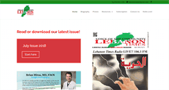 Desktop Screenshot of lebanontimesmagazine.com